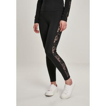 leggings urban classic gestreifte spitze