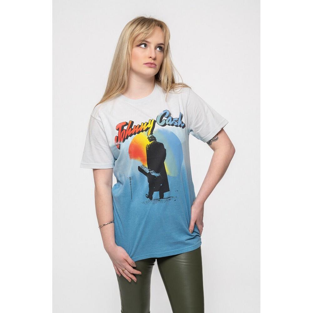 Johnny Cash Walking Guitar T-Shirt  