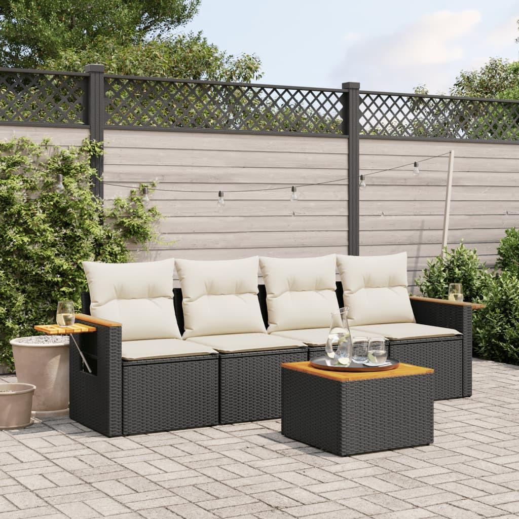 VidaXL Ensemble de canapés de jardin rotin synthétique  