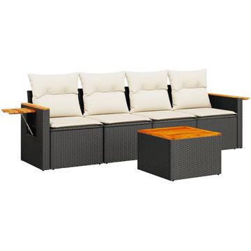 Garten sofagarnitur poly-rattan