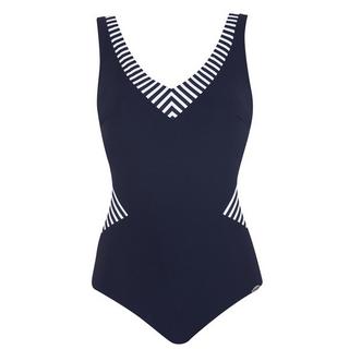 SUNFLAIR Maillot de Bain Basique Rayé Col V  