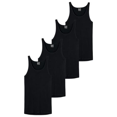 Schiesser  4er Pack Original Classics Feinripp - Unterhemd  Tanktop 