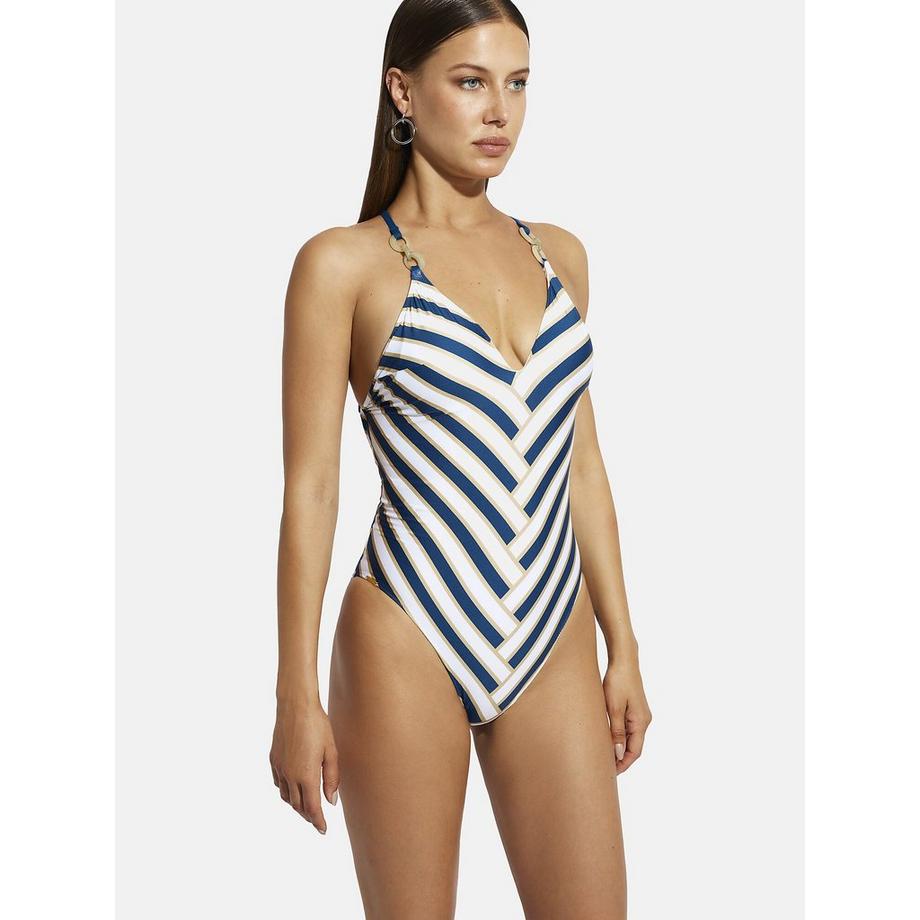 Selmark Einteiliger Badeanzug mit vorgeformtem Triangel und Verstellbare Träger SanFrancisco  