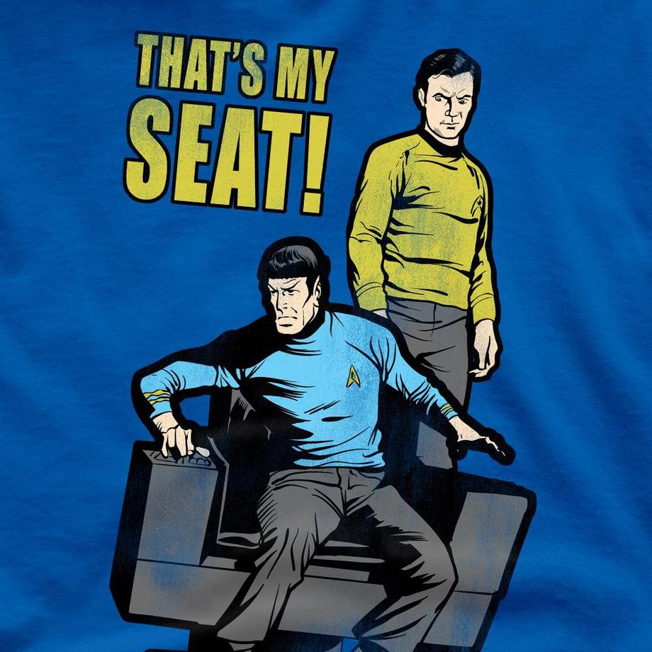 Star Trek My Seat T-Shirt Imprimé Manches Courtes  