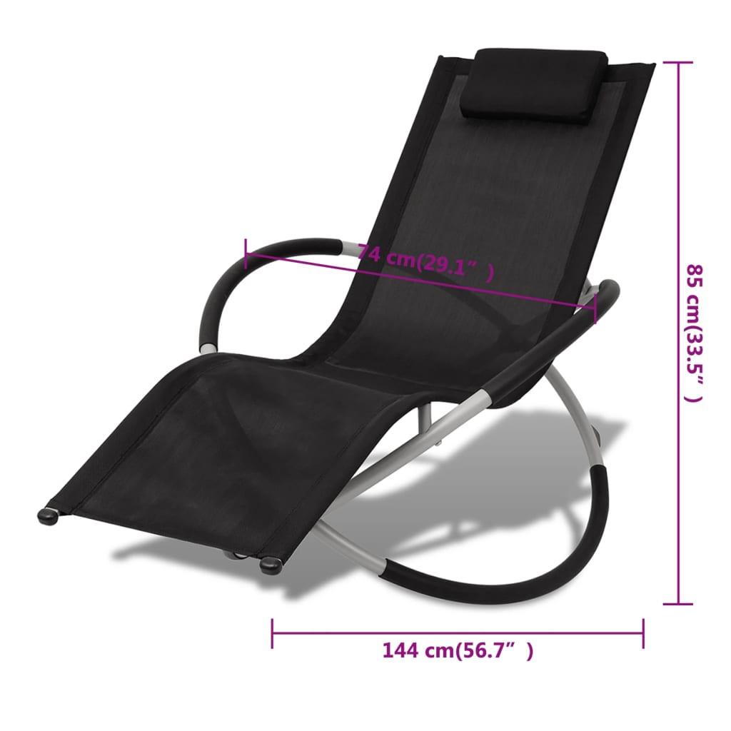 VidaXL Chaise longue métal  