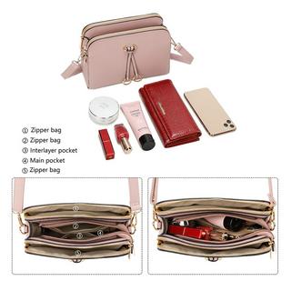 Only-bags.store Borsa a Tracolla Solida in Pelle PU  