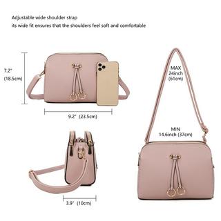 Only-bags.store Borsa a Tracolla Solida in Pelle PU  