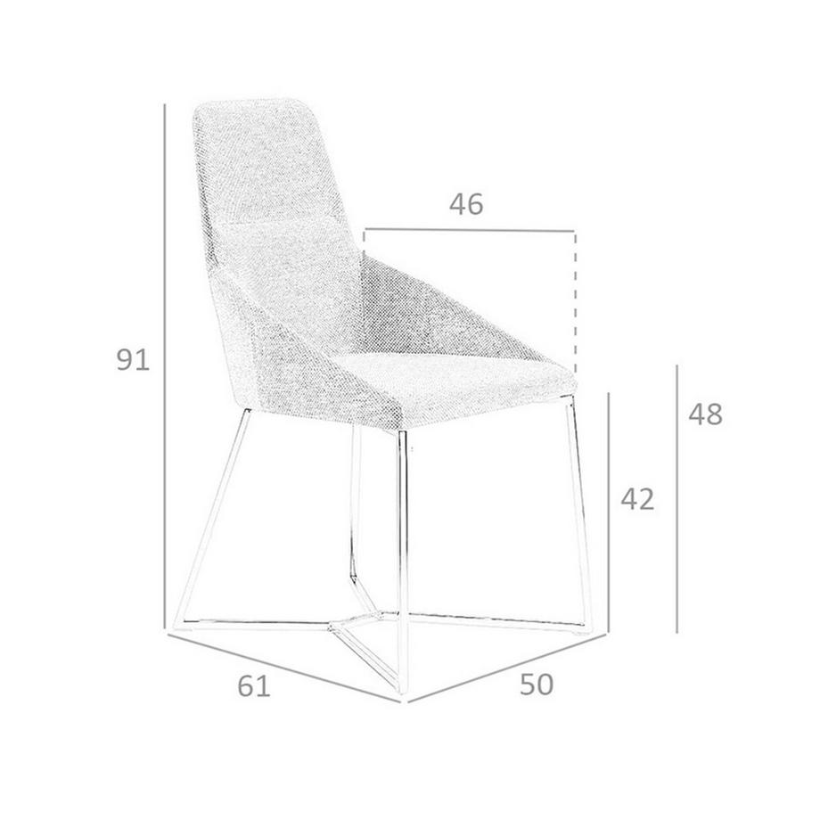 ANGEL CERDA Stuhl ausem Stoff  