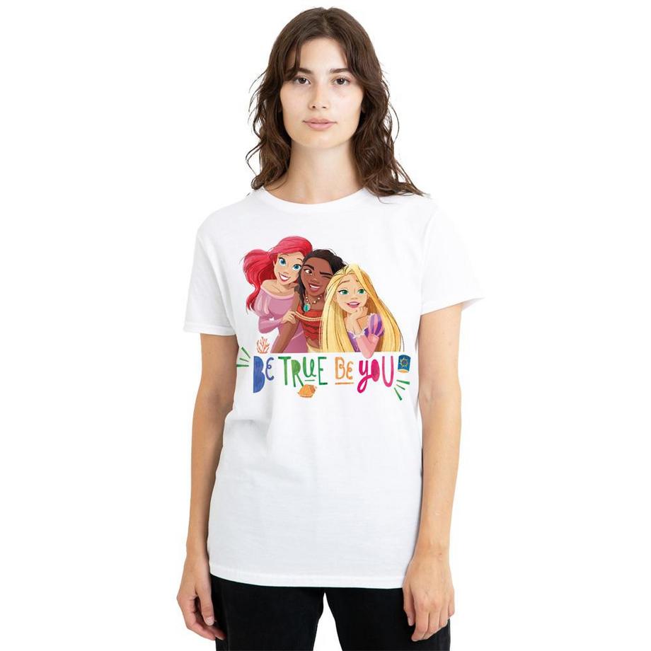 Disney PRINCESS  T-ShirtMotif Ariel, Vaiana Et Raiponce Be True Be You 