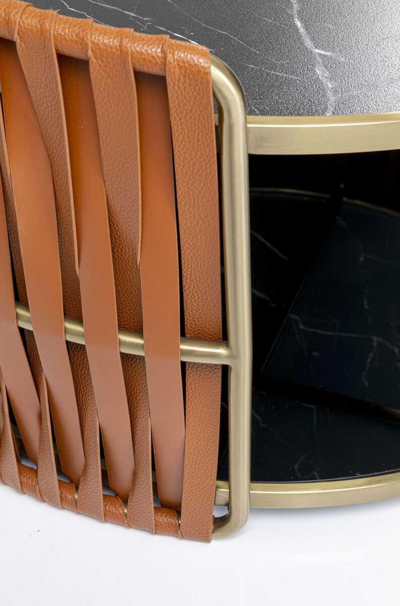 KARE Design Couchtisch Copper rund 86  