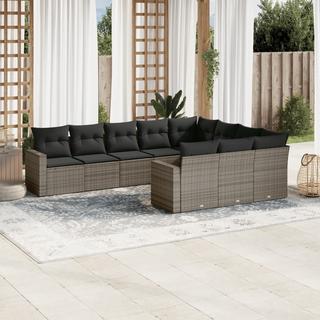 VidaXL set divano da giardino Polirattan  