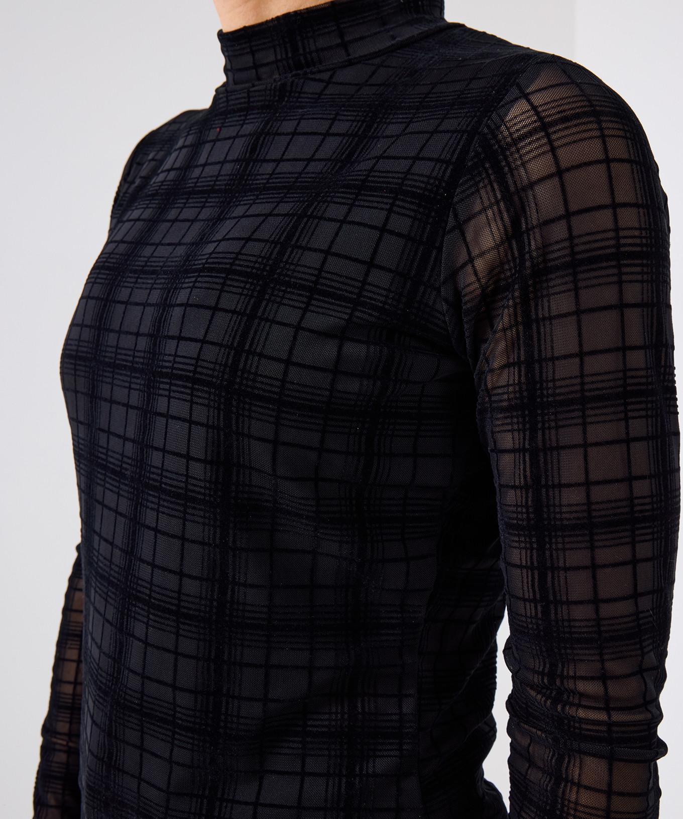 Joe Browns Enges Jersey Top Kariertes Mesh  