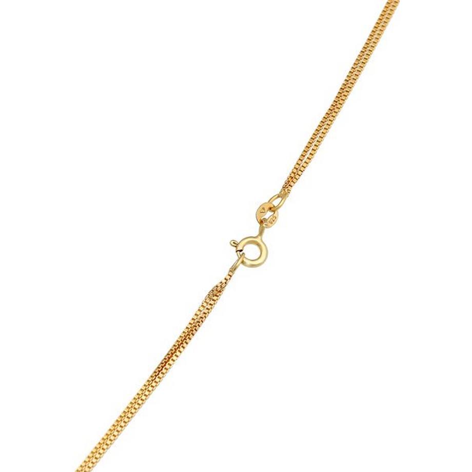 Elli  Halskette 2-Lagig Layer Coin Plättchen Struktur 