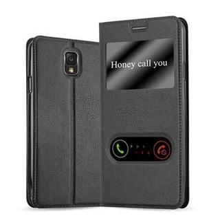 Cadorabo  Housse compatible avec Samsung Galaxy NOTE 3 - Coque de protection avec fermeture magnétique, fonction de support et 2 fenêtres de visualisation 