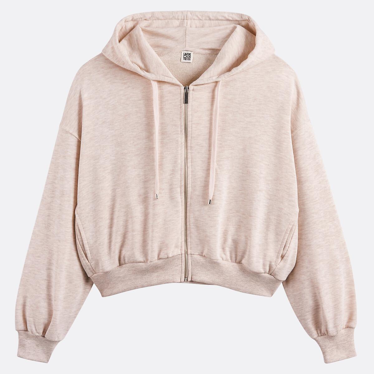 La Redoute Collections Kurzes Sweatshirt mit Reissverschluss und Kapuze  
