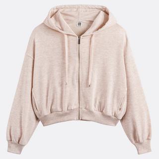 La Redoute Collections Kurzes Sweatshirt mit Reissverschluss und Kapuze  
