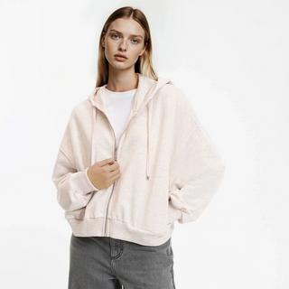 La Redoute Collections Kurzes Sweatshirt mit Reissverschluss und Kapuze  