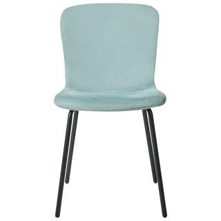 Beliani Esszimmerstuhl 4er Set aus Stoff Minimalistisch CALDWELL  