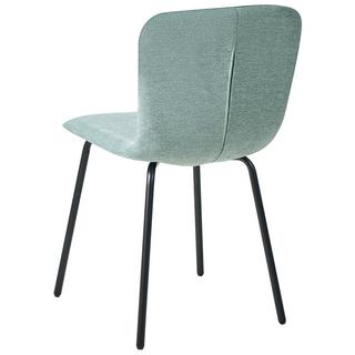 Beliani Esszimmerstuhl 4er Set aus Stoff Minimalistisch CALDWELL  