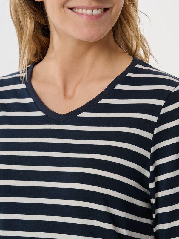 Schiesser Gestreifter Langarm Pyjama  