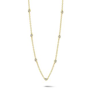 PHANTASYA  Kette mit Zirkonia 1618 Vergoldet 