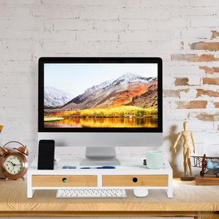 Northix Supporto per schermo e portaoggetti da scrivania  