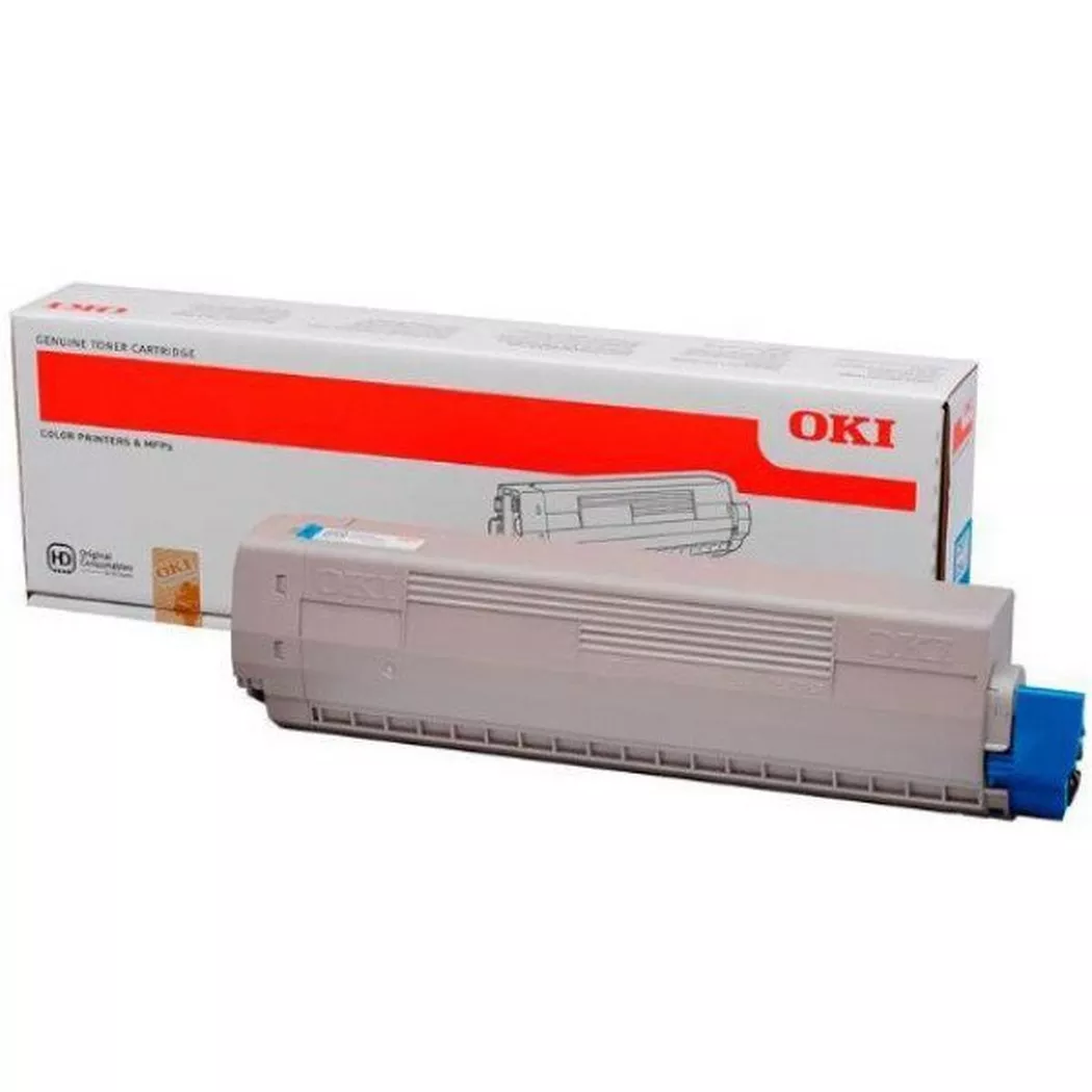 OKI – Toner cyan 44844507 C831/C841 10’000 Seiten, Grau, One Size