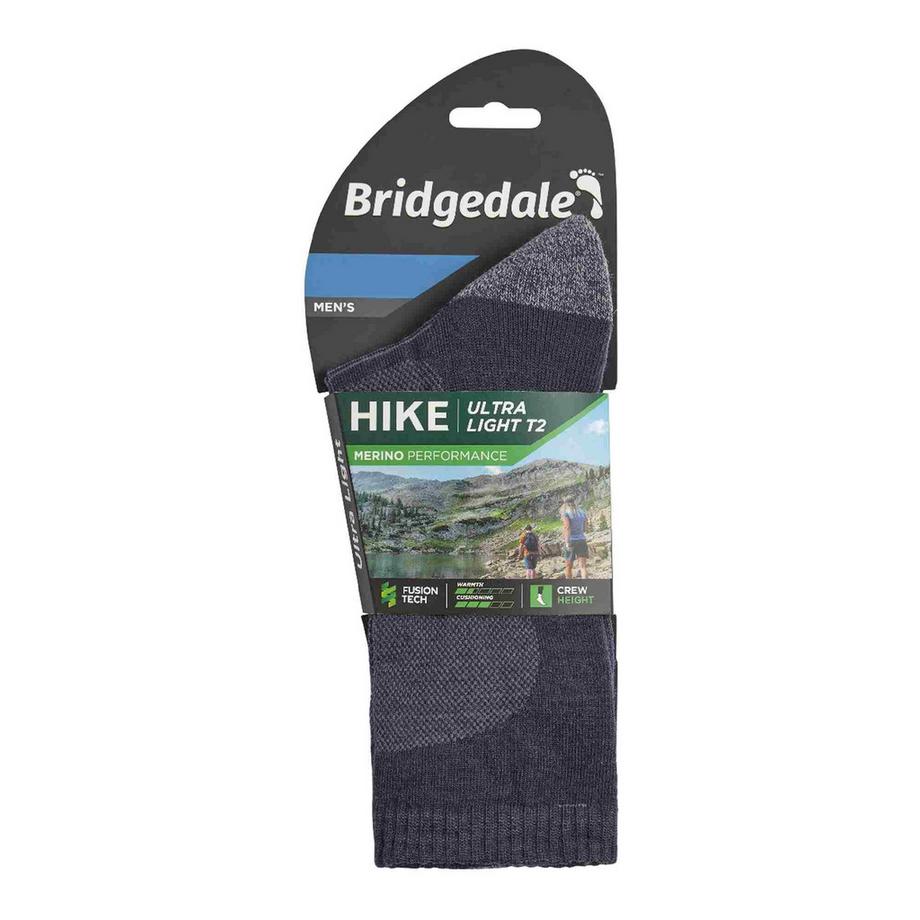 Bridgedale  Wandersocken Aus Ultraleichter T2 Merinowolle Mit Rundhalsausschnitt 