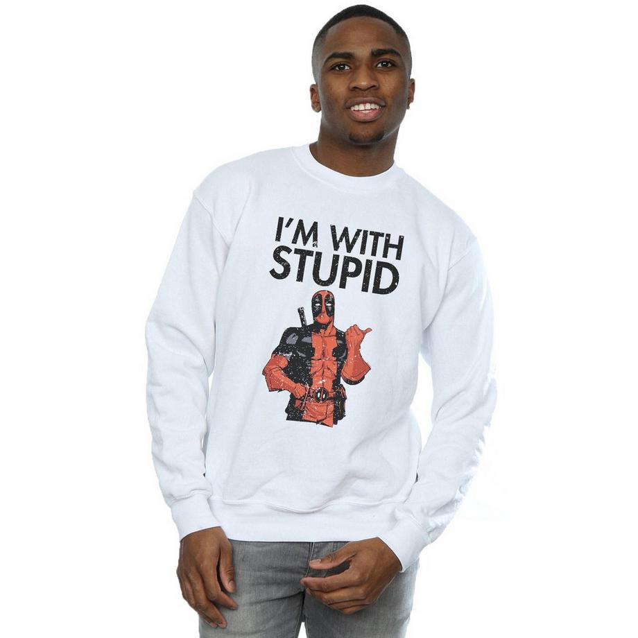 MARVEL I'm With Stupid Sweatshirt  