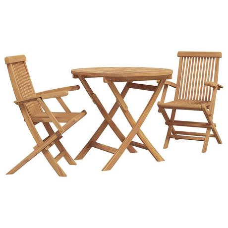 VidaXL Garten essgruppe massivholz teak  
