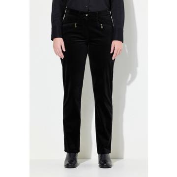 Pantalon en velours Mony, jambe carotte, taille confortable, stretch