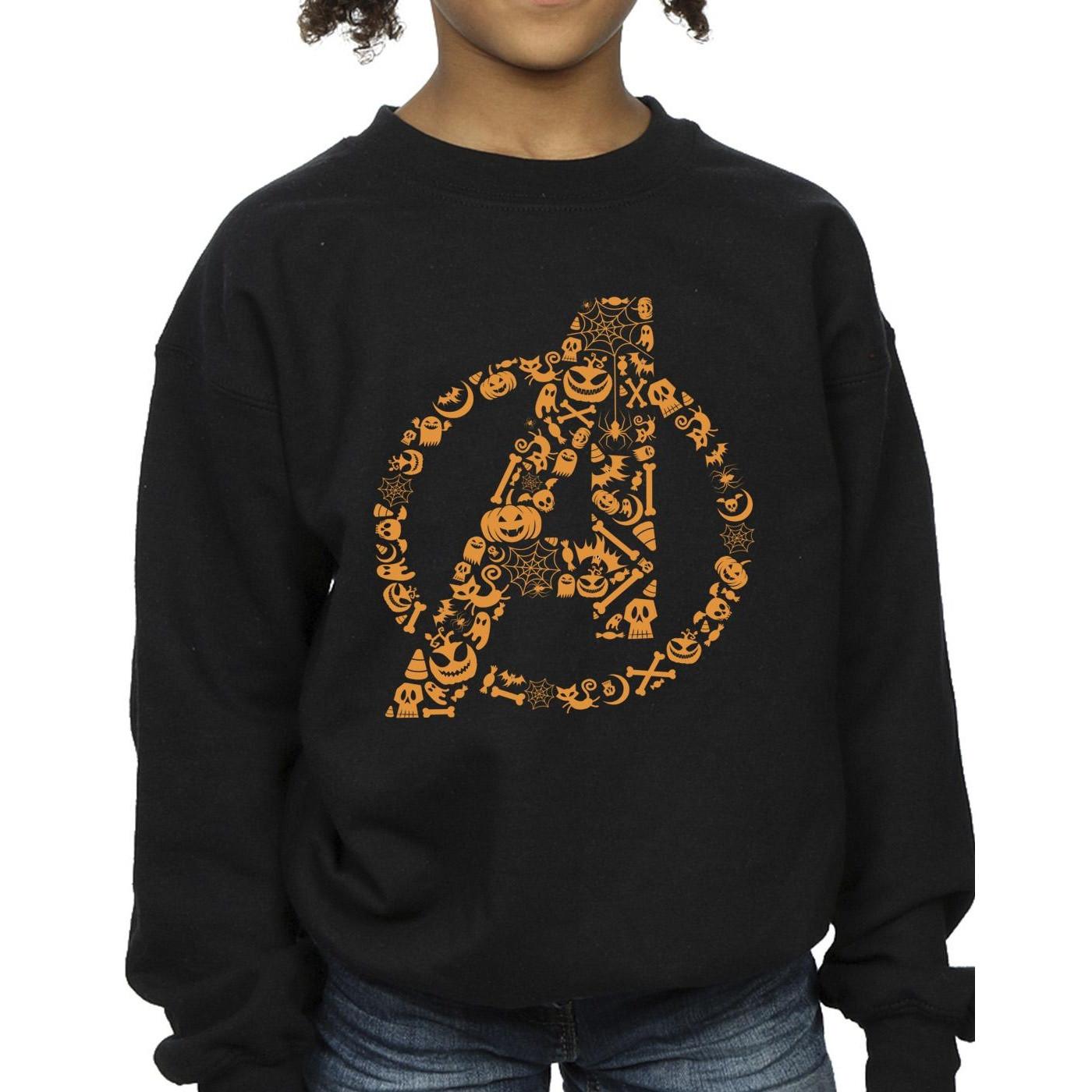 MARVEL  Avengers Halloween Logo Sweatshirt 