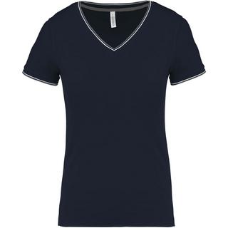 Kariban  t-shirt maille piquée col v 