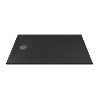 Vente-unique Piatto per doccia da posare o da incasso 120 x 90 cm in Resina Nero - MIRNOSA  