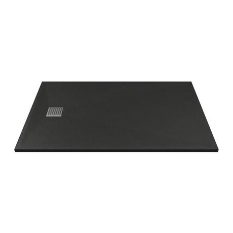 Vente-unique Piatto per doccia da posare o da incasso 120 x 90 cm in Resina Nero - MIRNOSA  