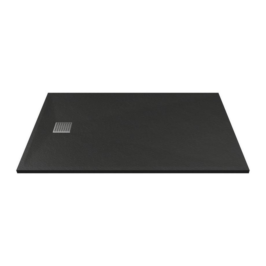 Piatto per doccia da posare o da incasso 120 x 90 cm in Resina Nero - MIRNOSA