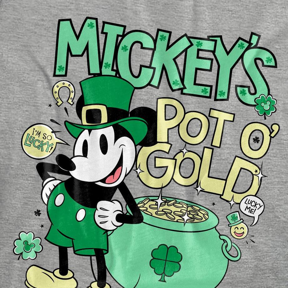 Disney Mickey Mouse Pot O Gold T-Shirt Saint-Patrick  