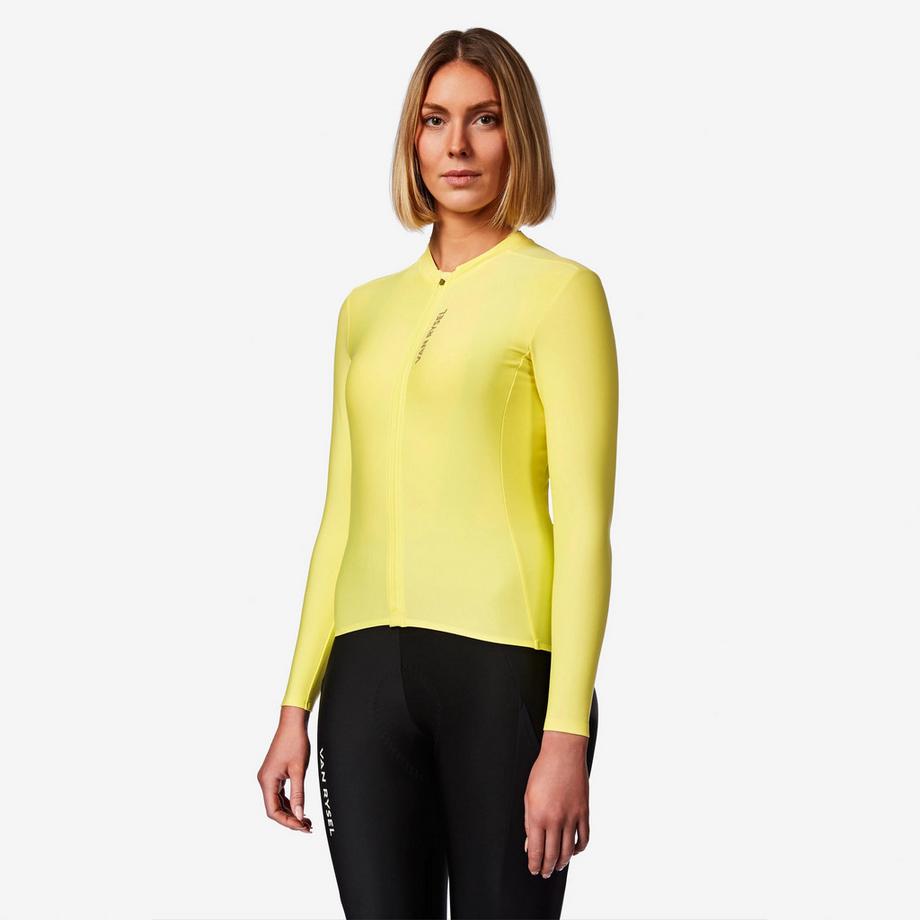 VAN RYSEL  Unisex-Langarm-Rennvelotrikot für die Übergangszeit, RCR-R 2 gelb 