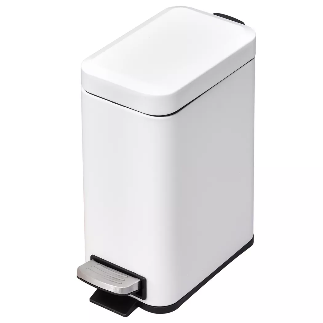 HOMCOM - Mülleimer, One Size, Weiss