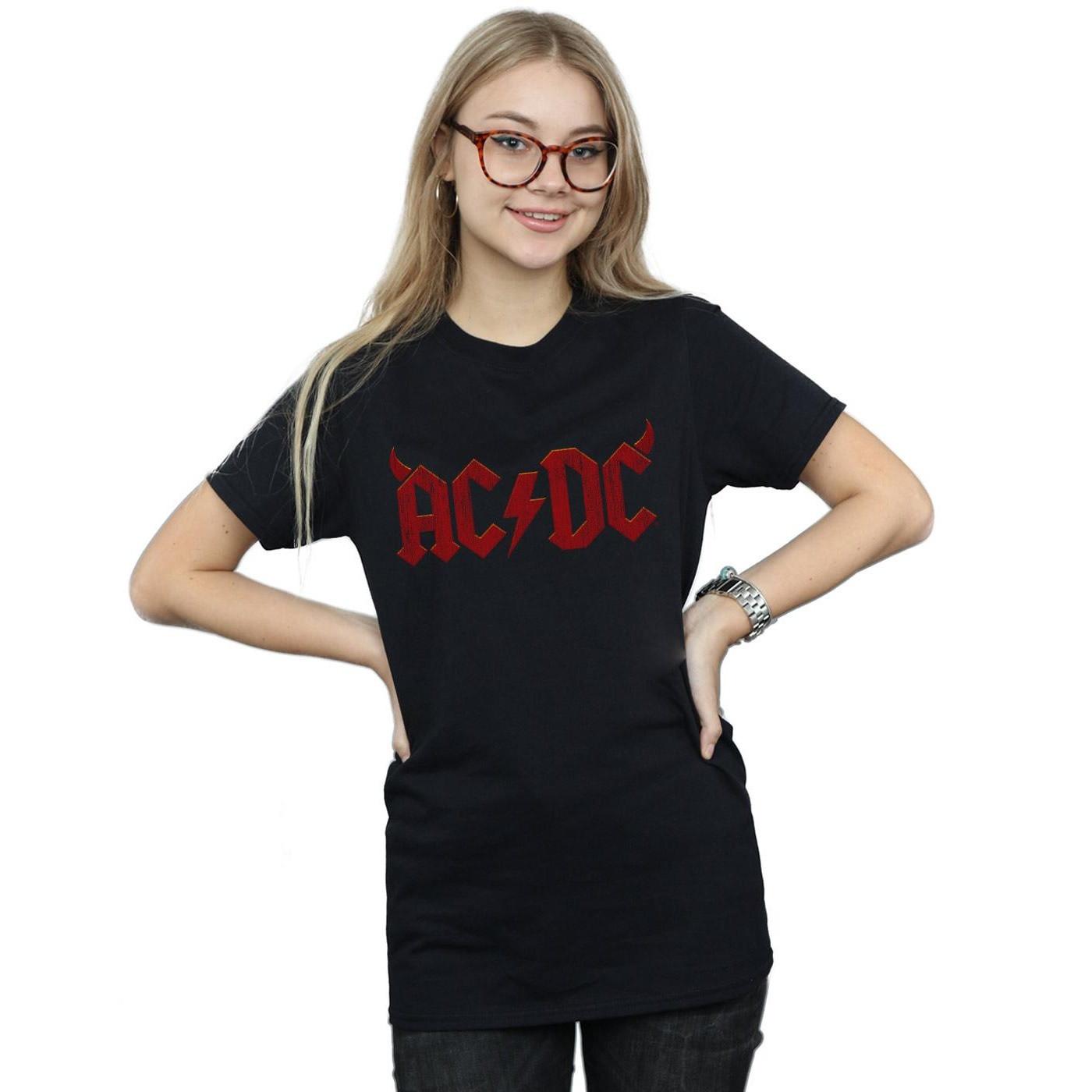 AC/DC ACDC T-Shirt Stampata Vestibilità Morbida  