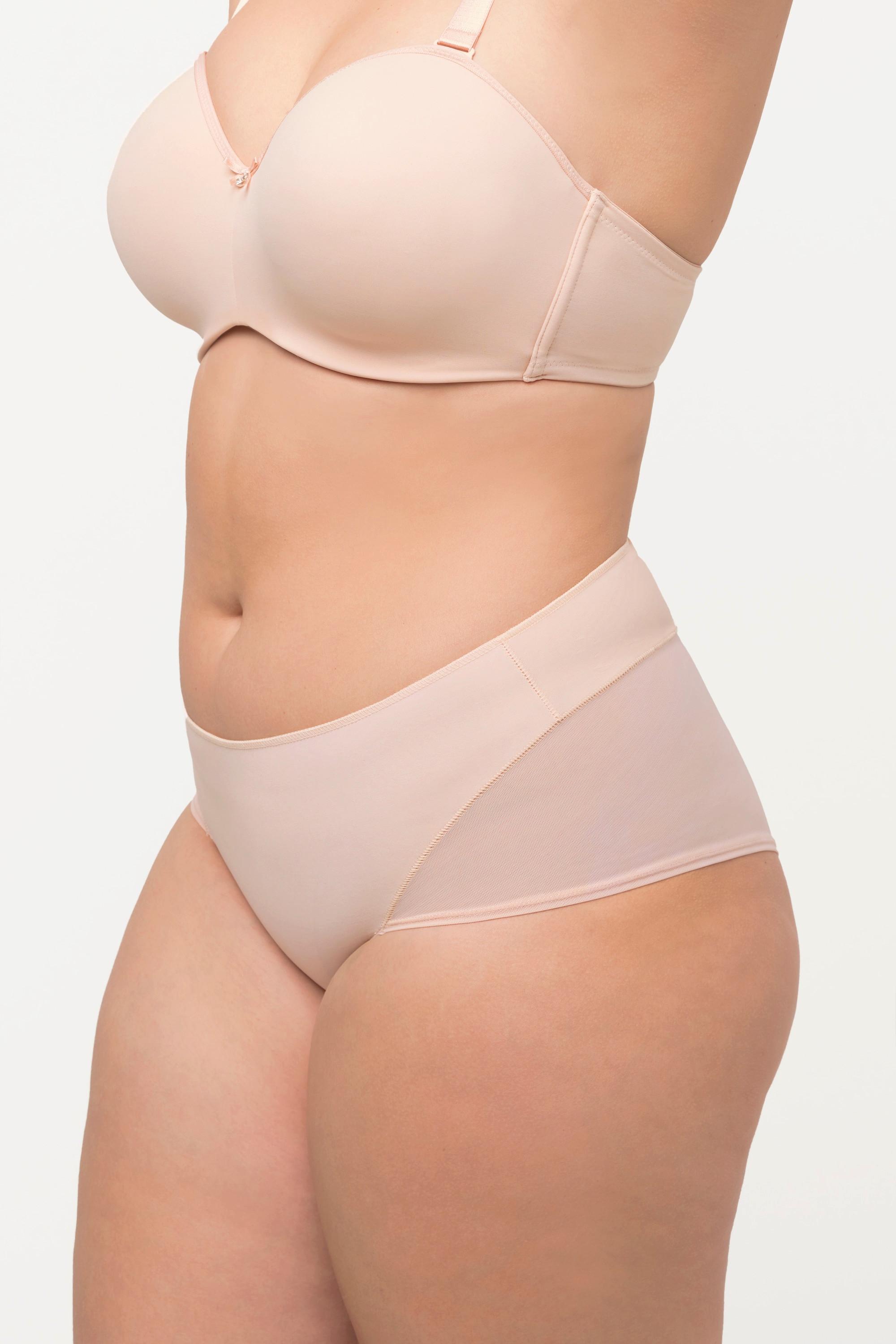 Ulla Popken Maxislip String Optik seitliche Mesh Einsätze  