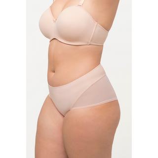 Ulla Popken  Culotte maxi aspect string à empiècements en mesh sur le côté 