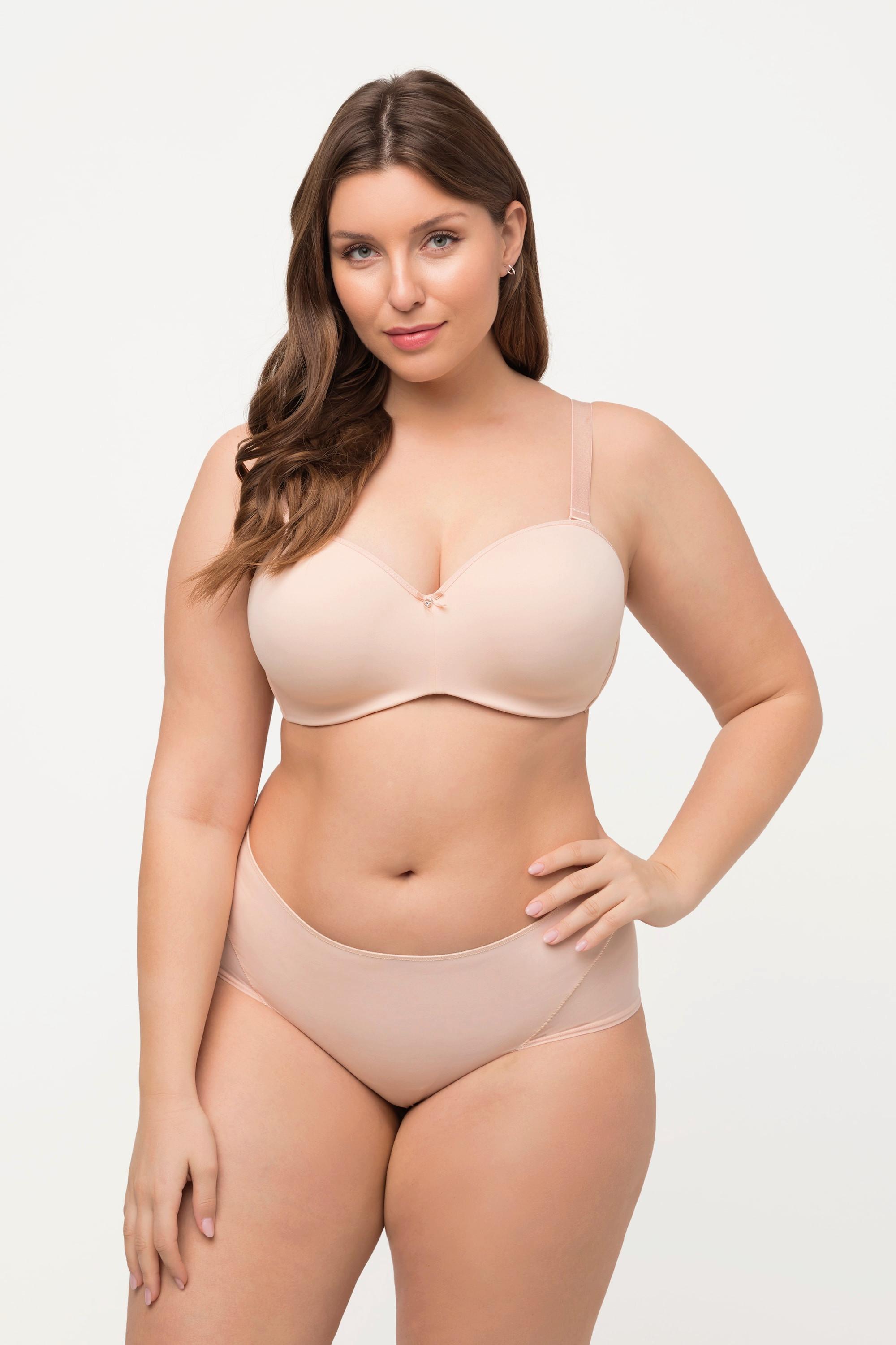 Ulla Popken Maxislip String Optik seitliche Mesh Einsätze  