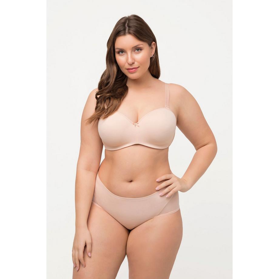 Ulla Popken Culotte maxi aspect string empiècements en mesh sur le côté  