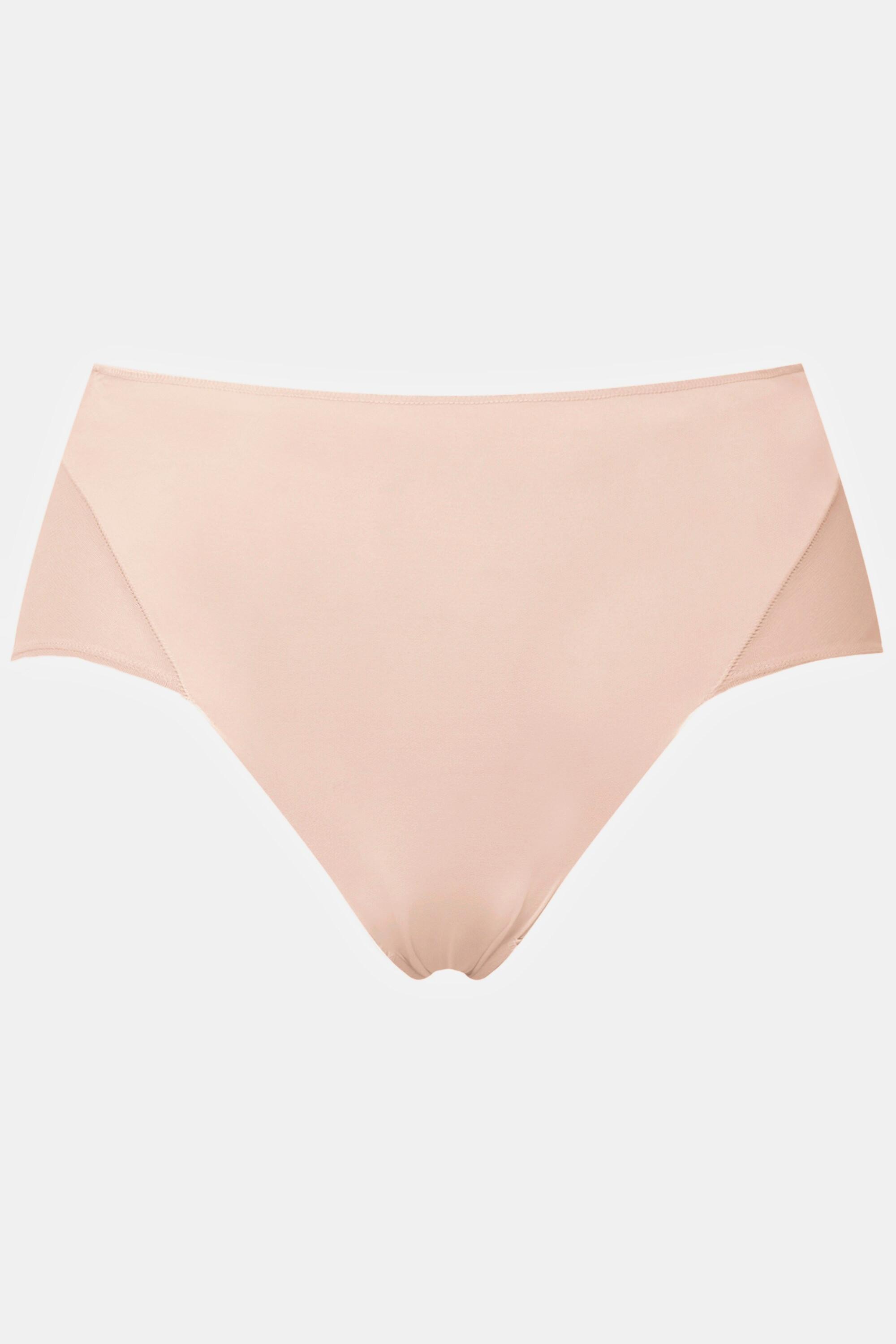 Ulla Popken  Culotte maxi aspect string à empiècements en mesh sur le côté 