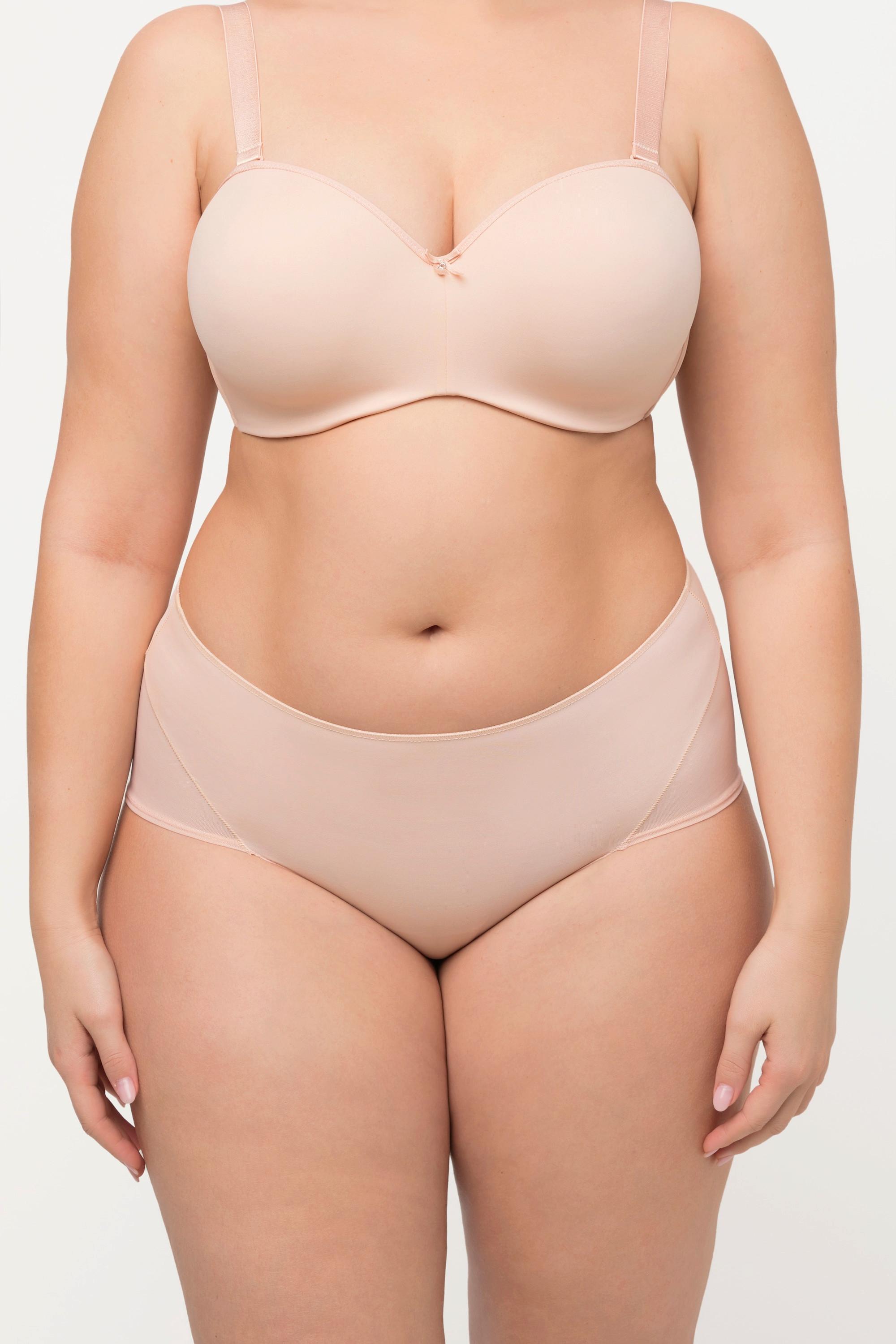 Ulla Popken Maxislip String Optik seitliche Mesh Einsätze  