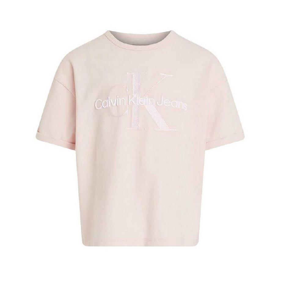 Maglietta Regolare Monogramma Maniche Corte Ragazze