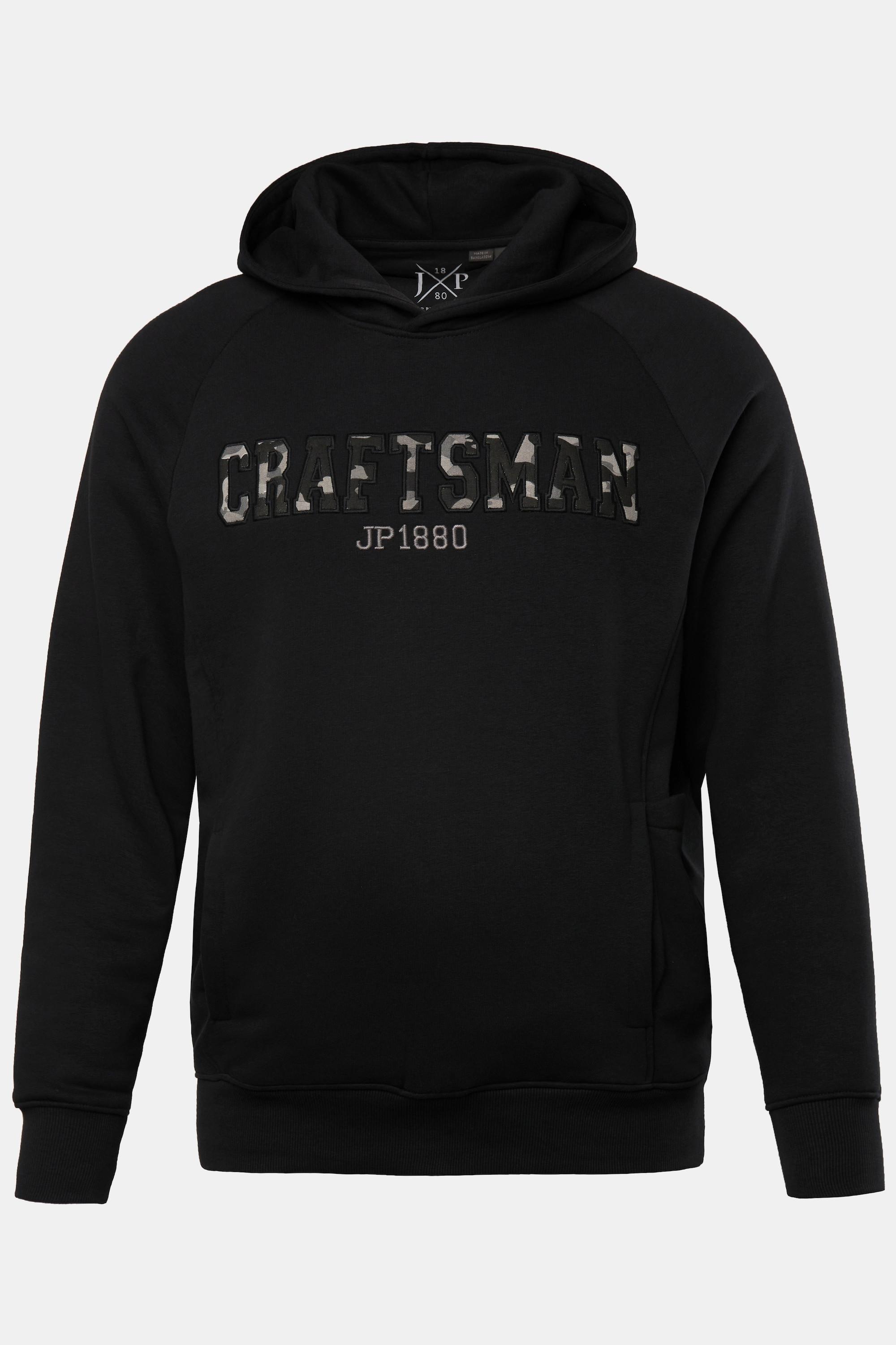 JP1880  Sweat-shirt à capuche molleton et grand imprimé - jusqu'au 8&nbsp;XL 