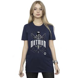 BATMAN Skeleton Logo Boyfriend T-Shirt  