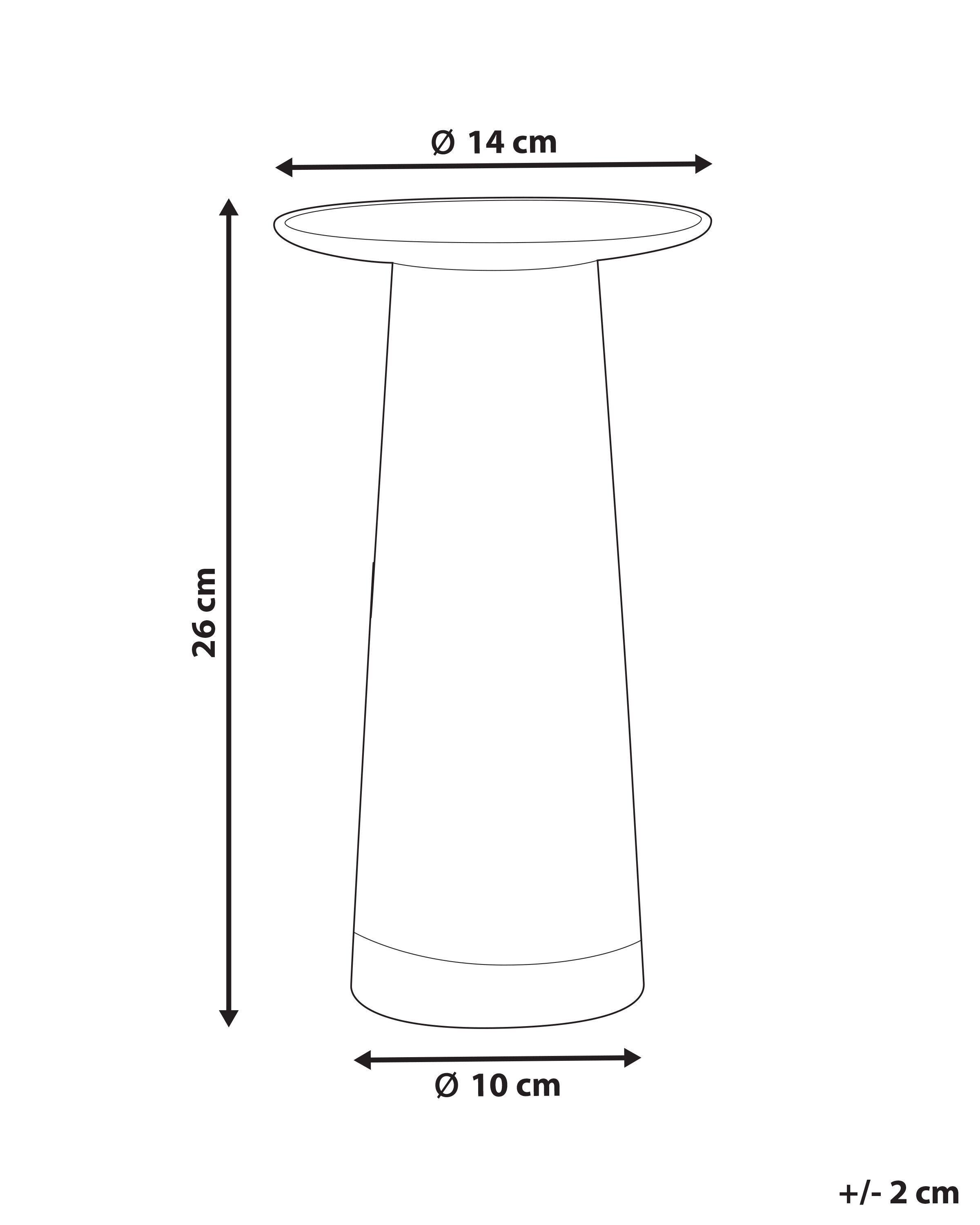 Beliani Blumenvase aus Glas Klassisch MANNA  